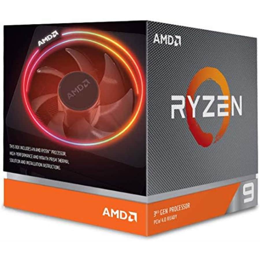 AMD Ryzen 9 3900X 12-core, 24-thread unlocked desktop processor with Wraith Prism LED Cooler for $500 AMD Ryzen 9 3900X 12-core, 24-thread unlocked desktop processor with Wraith Prism LED Cooler for $500