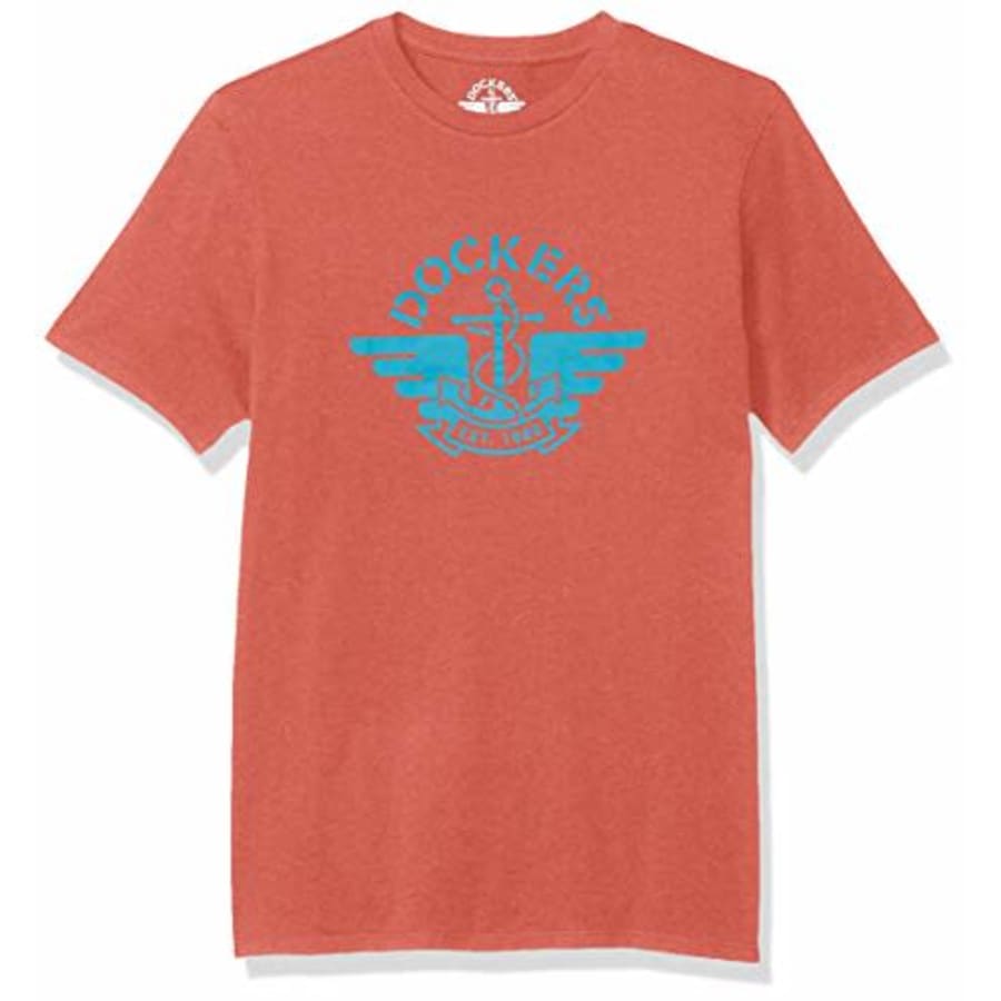 Dockers Men's Short Sleeve Crewneck T-Shirt, Lantana Light Blue Logo, X-Large for $17 Dockers Men's Short Sleeve Crewneck T-Shirt, Lantana Light Blue Logo, X-Large for $17