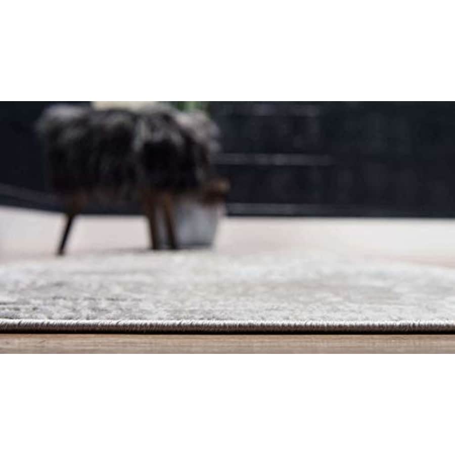 Unique Loom Sofia Traditional Area Rug, 2' x 6' 7" Runner, Light Gray/Ivory for $24 Unique Loom Sofia Traditional Area Rug, 2' x 6' 7" Runner, Light Gray/Ivory for $24