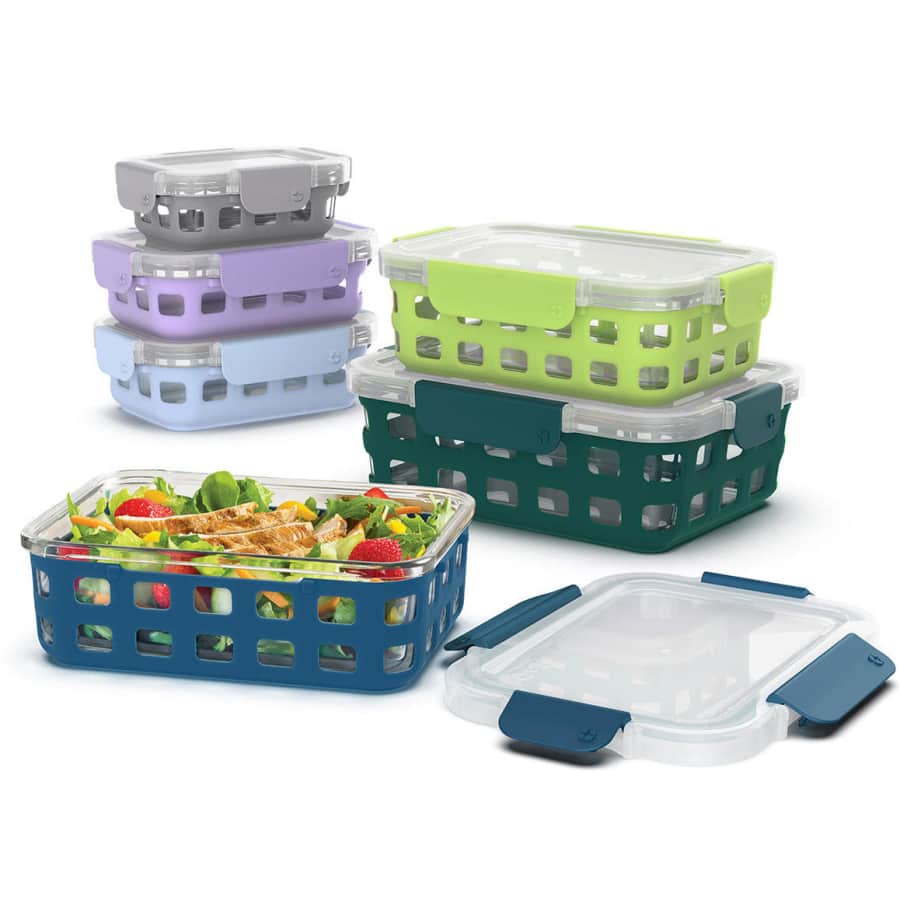 Ello DuraGlass 12-Pc. Glass Food Storage Set for $30 for members