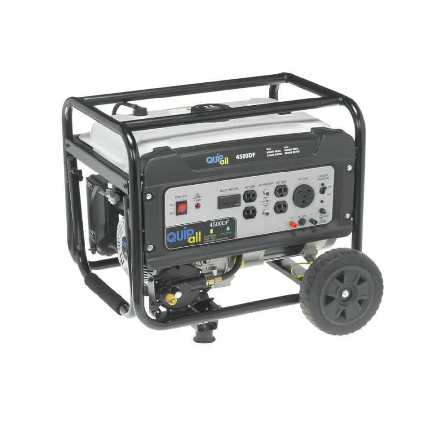 Quipall Dual Fuel Portable Generator for $385