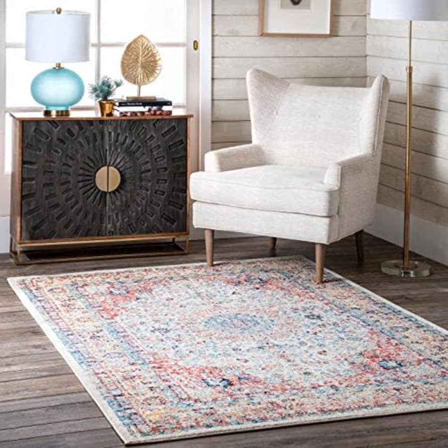 nuLOOM Paisley Verona Vintage Persian Area Rug, 4' x 6', Gold for $65