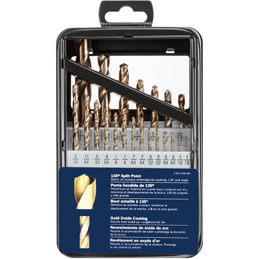 Bosch 21-piece Gold Oxide Coated Twist Drill Bit Set for $17 Bosch 21-piece Gold Oxide Coated Twist Drill Bit Set for $17