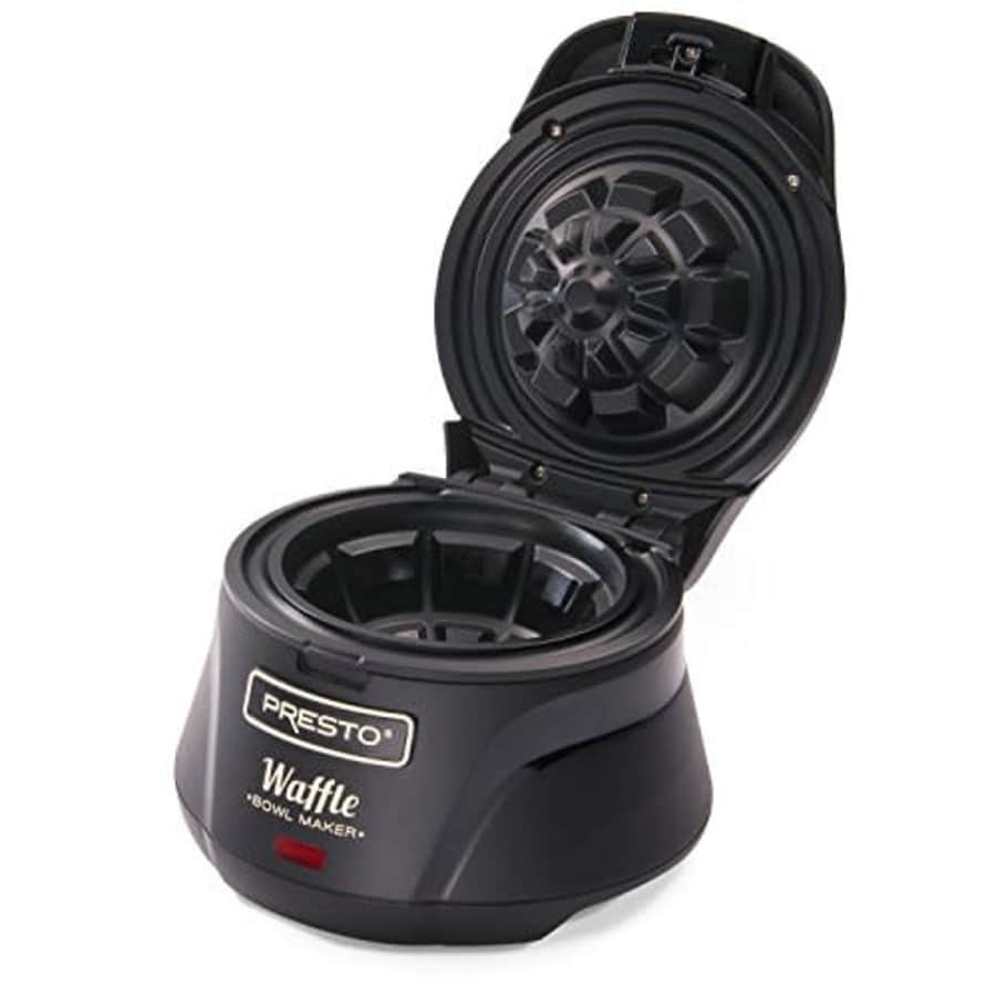Presto 03500 Belgian Waffle Bowl Maker,Black for $25 Presto 03500 Belgian Waffle Bowl Maker,Black for $25