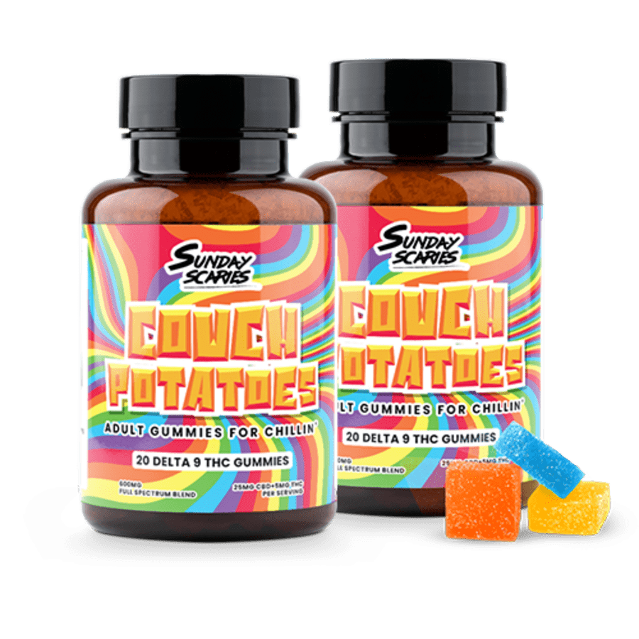 Sunday Scaries Couch Potatoes 5mg Delta-9 THC Gummies: $49 Sunday Scaries Couch Potatoes 5mg Delta-9 THC Gummies: $49