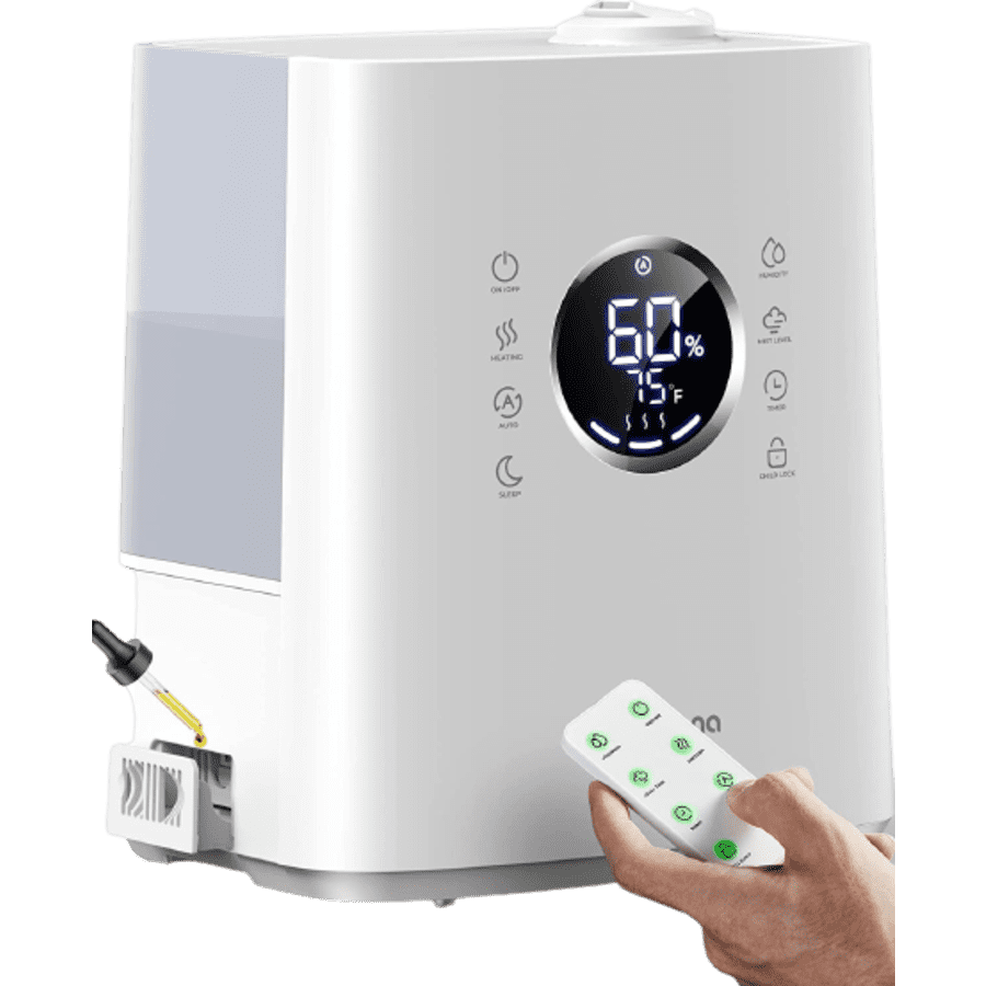 Homvana 6.5L Warm and Cool Mist Humidifier for $96