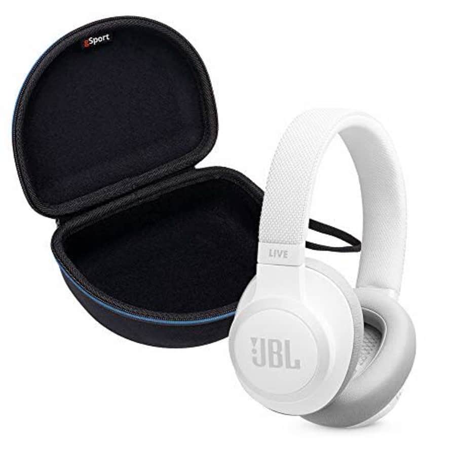 JBL Live 650BTNC Wireless Over-Ear Noise-Cancelling Headphone Bundle with gSport Deluxe Travel Case for $130