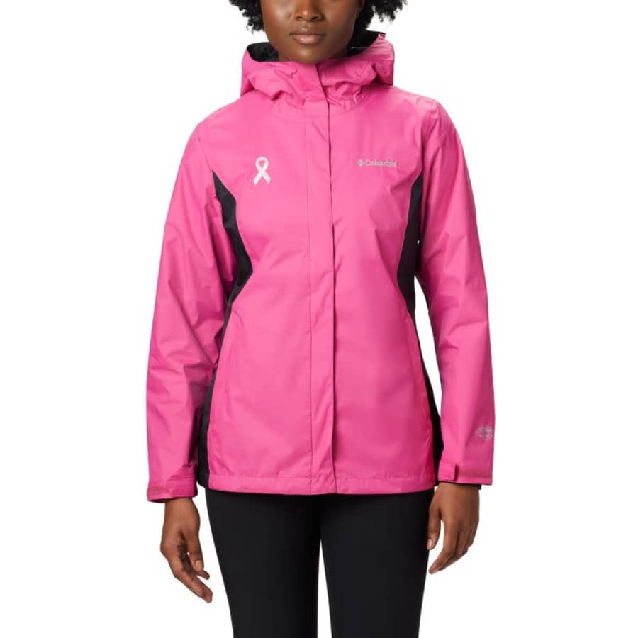 Columbia Women's Tested Tough in Pink Rain Jacket II for $35