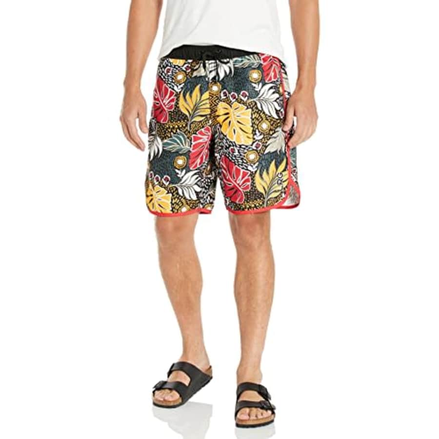 LRG Lifted Research Group Men's Shorts, Tropic/Black, 3X for $43