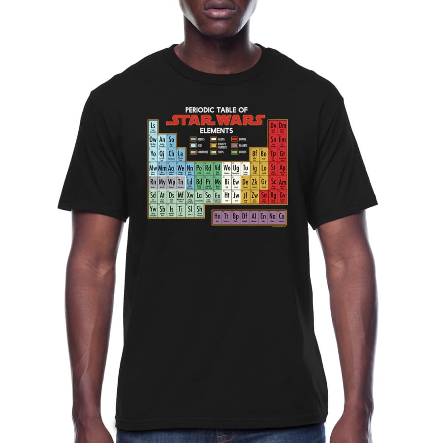 Star Wars Men's Period Table Graphic T-Shirt for $10