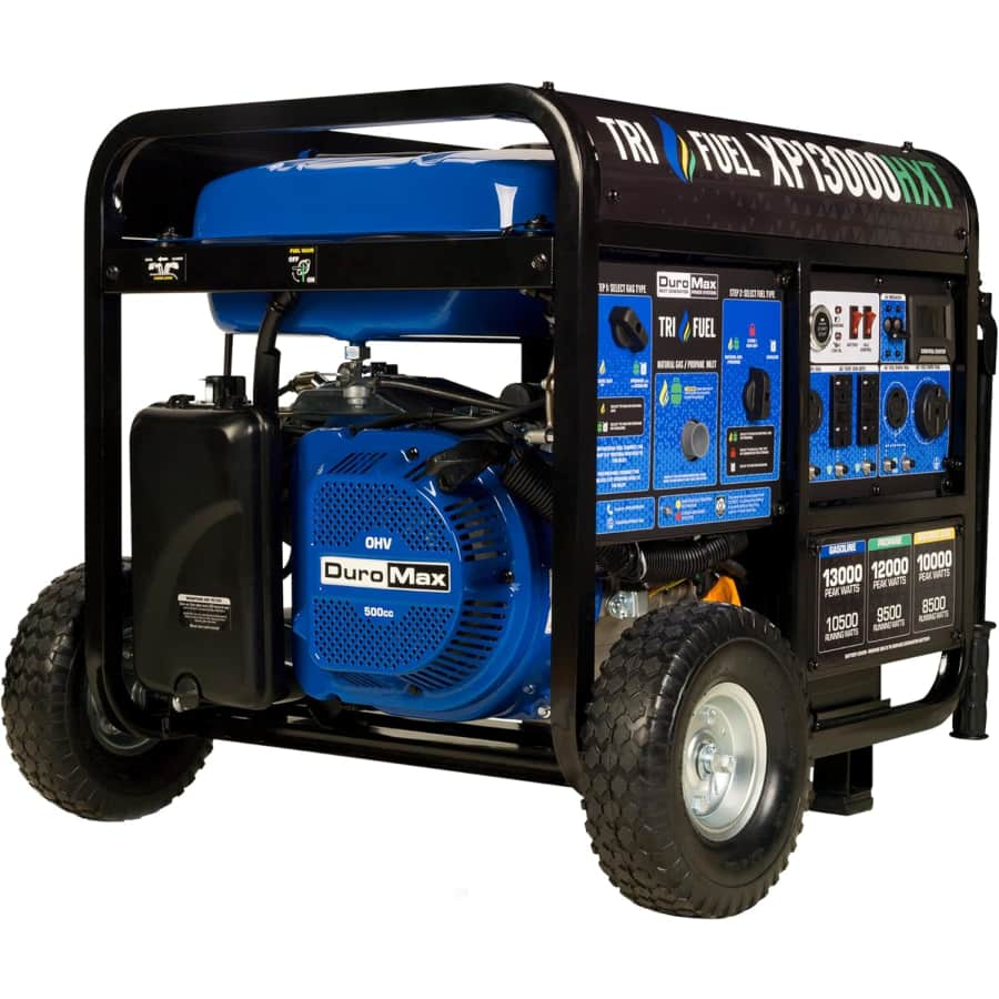 DuroMax 13,000W Tri Fuel Portable Gas Powered Generator: $1,079 w/ Prime DuroMax 13,000W Tri Fuel Portable Gas Powered Generator: $1,079 w/ Prime
