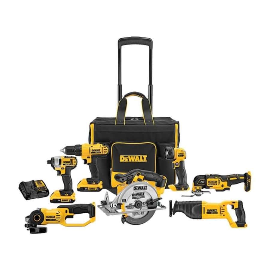 DeWalt 7-Tool 20V Power Tool Combo Kit w/ Rolling Case for $399 DeWalt 7-Tool 20V Power Tool Combo Kit w/ Rolling Case for $399