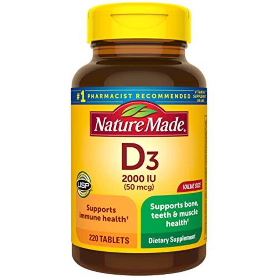 Nature Made Vitamin D3 2000 IU Tablets, 220 Ct for $14 Nature Made Vitamin D3 2000 IU Tablets, 220 Ct for $14