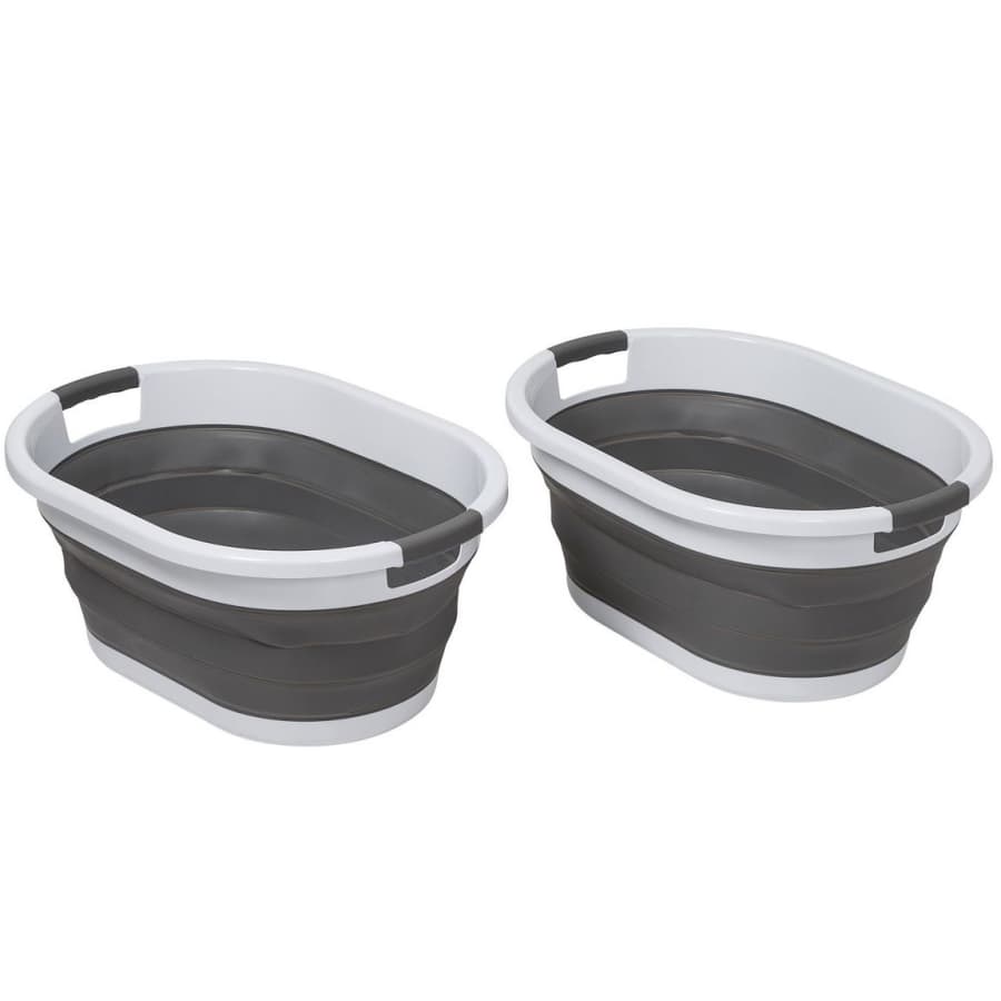 Honey Can Do Collapsible Rubber Laundry Basket 2-Pack for $32, 4pk for $56 + $10 KC w/ $50