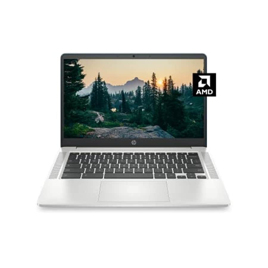 HP Chromebook 14a Laptop, AMD 3015Ce Processor, 4 GB RAM, 32 GB eMMC Storage, 14-inch HD for $220