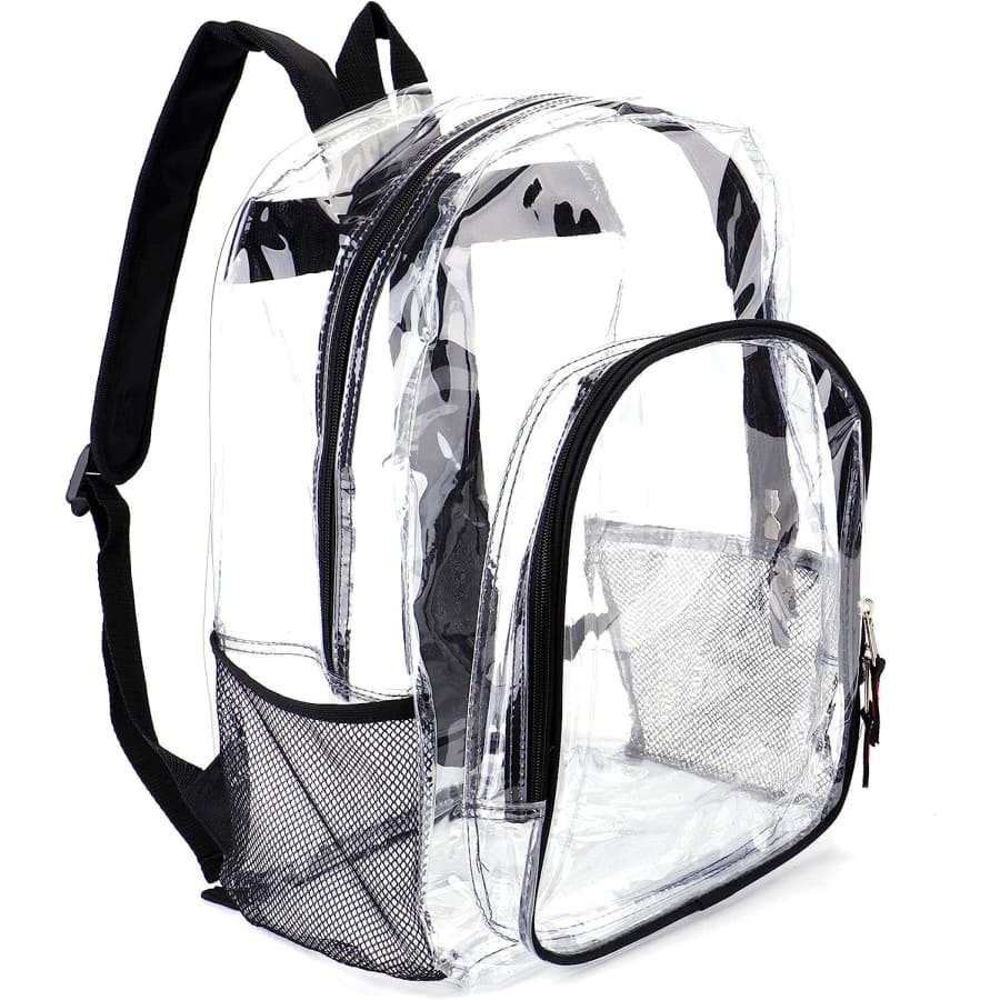 Clear See Through Heavy Duty School Backpack for $13 Clear See Through Heavy Duty School Backpack for $13