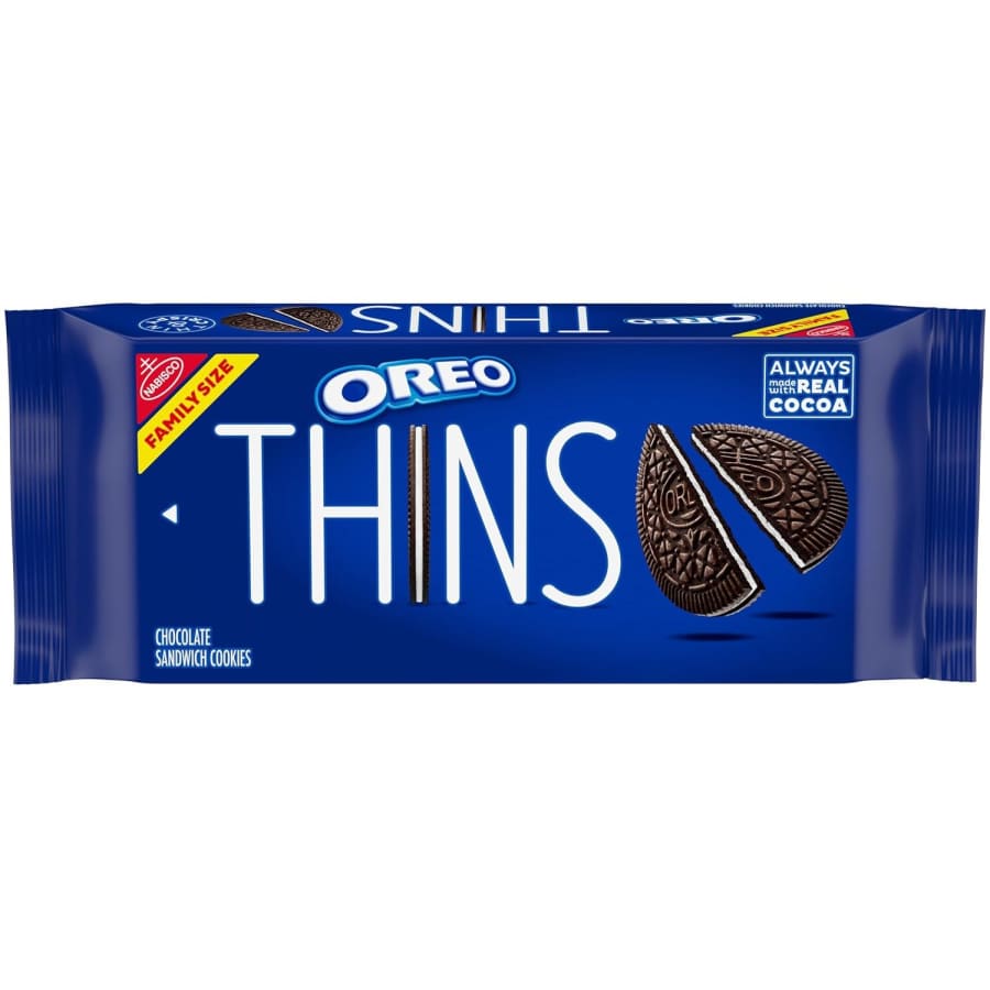 Oreo Thins Chocolate Family Size Sandwich Cookies for $2.99 via Subscribe & Save Oreo Thins Chocolate Family Size Sandwich Cookies for $2.99 via Subscribe & Save