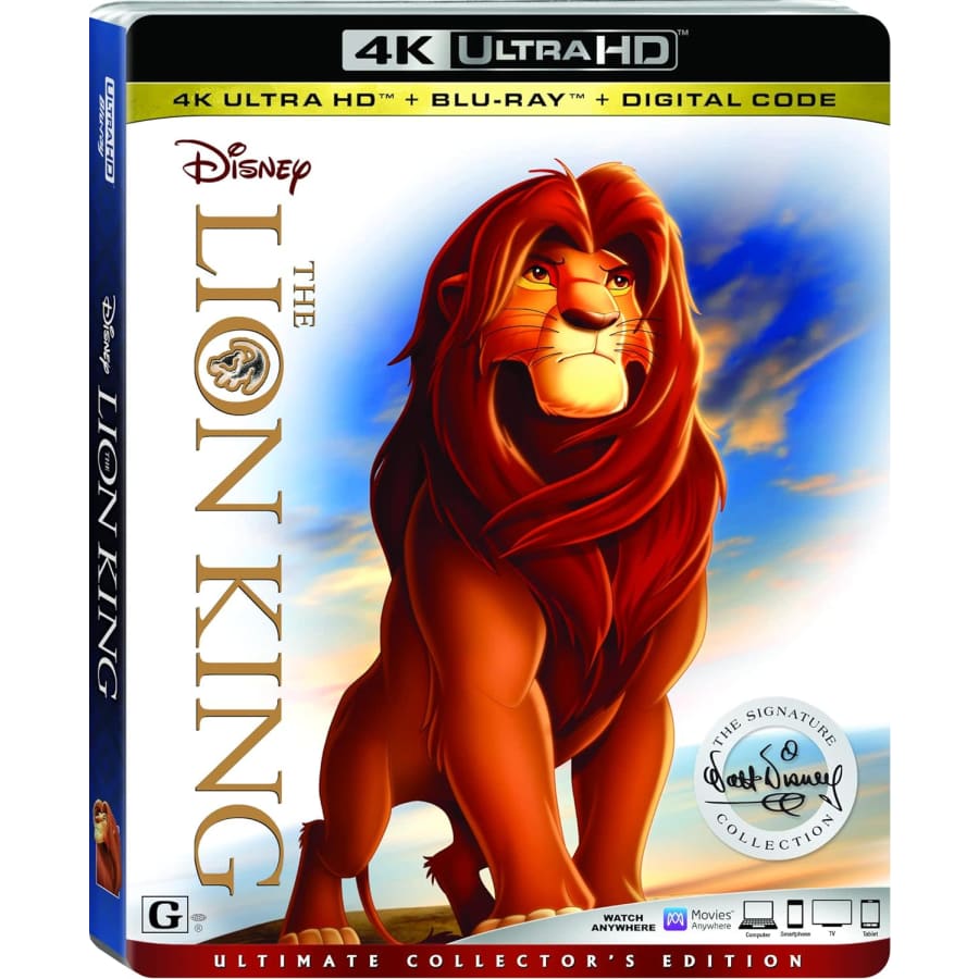 The Lion King on 4K UHD / Blu-ray / Digital for $9