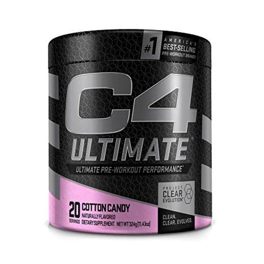 Cellucor C4 Ultimate Pre Workout Powder Cotton Candy - Sugar Free Preworkout Energy Supplement for Men & for $25 Cellucor C4 Ultimate Pre Workout Powder Cotton Candy - Sugar Free Preworkout Energy Supplement for Men & for $25
