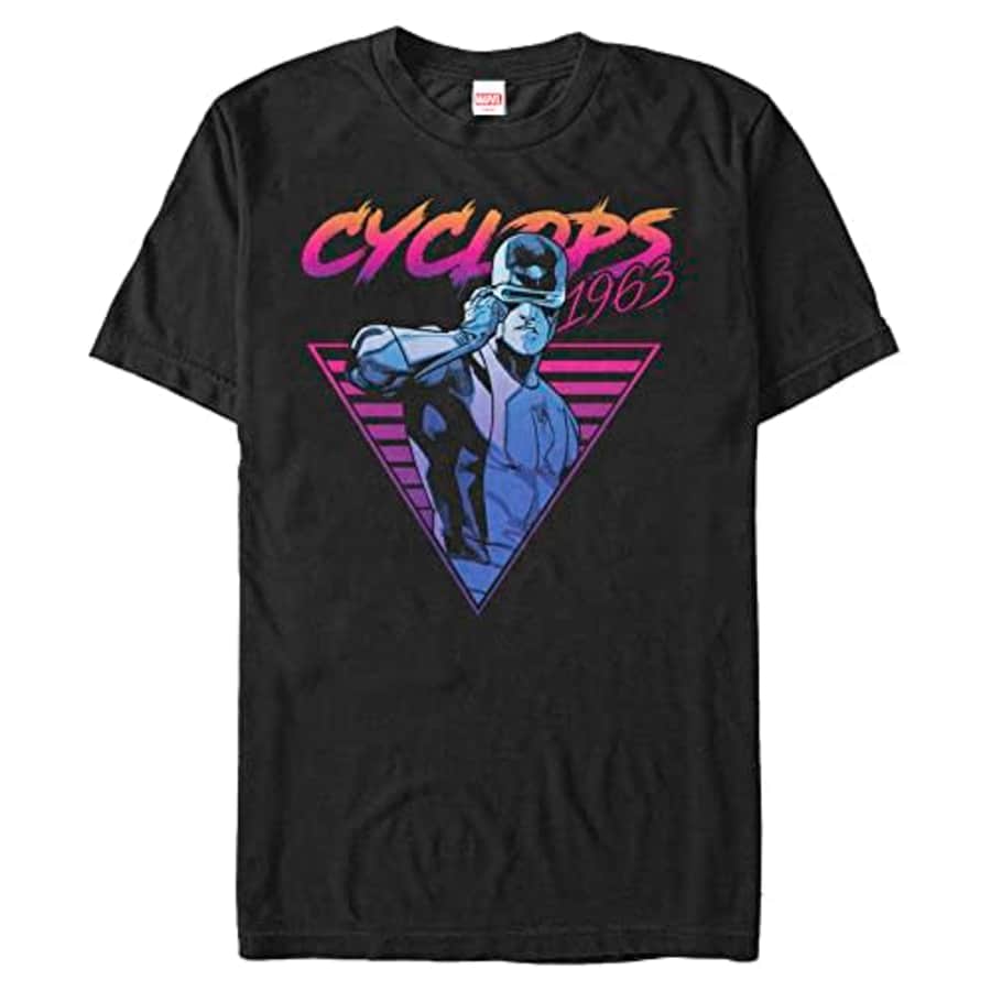 Marvel Big & Tall Classic Neon Cyclops Men's Tops Short Sleeve Tee Shirt, Black, 3X-Large for $23 Marvel Big & Tall Classic Neon Cyclops Men's Tops Short Sleeve Tee Shirt, Black, 3X-Large for $23