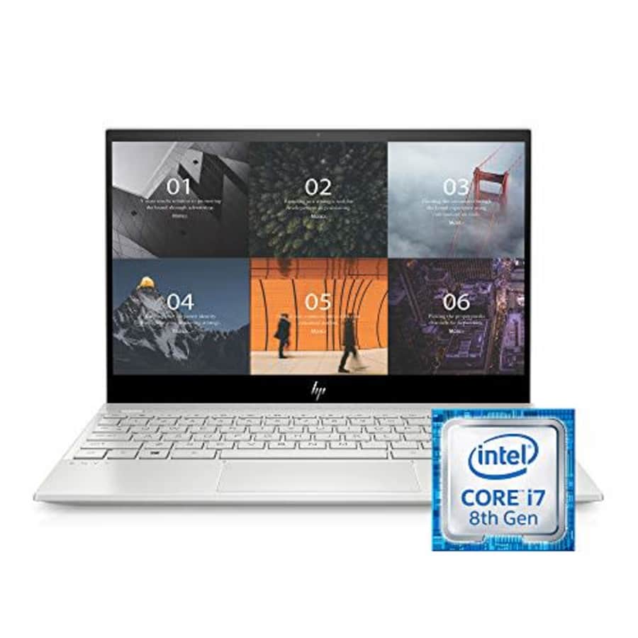 HP ENVY 13-13.99 Inches Thin Laptop w/ Fingerprint Reader, 4K Touchscreen, Intel Core i7-8565U, for $1,157