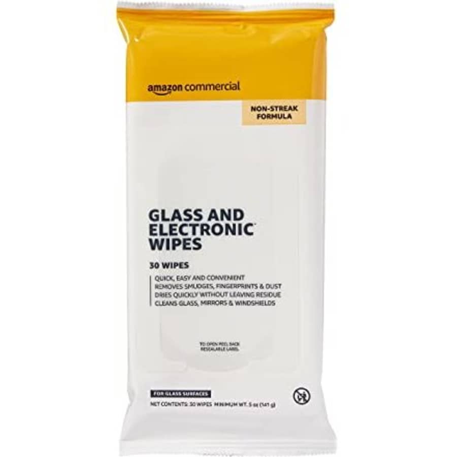 AmazonCommercial 120-Count Glass & Electronic Cleaning Wipes for $5 AmazonCommercial 120-Count Glass & Electronic Cleaning Wipes for $5