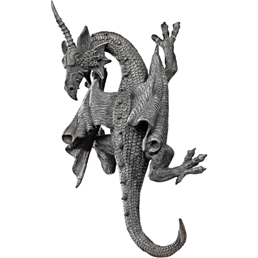 Design Toscano 13" Horned Dragon of Devonshire Wall Sculpture for $40 Design Toscano 13" Horned Dragon of Devonshire Wall Sculpture for $40