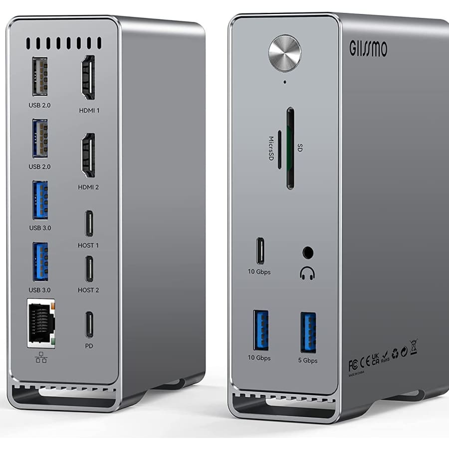 Giissmo 14-in-2 Dual USB-C Docking Station for Macbooks for $140