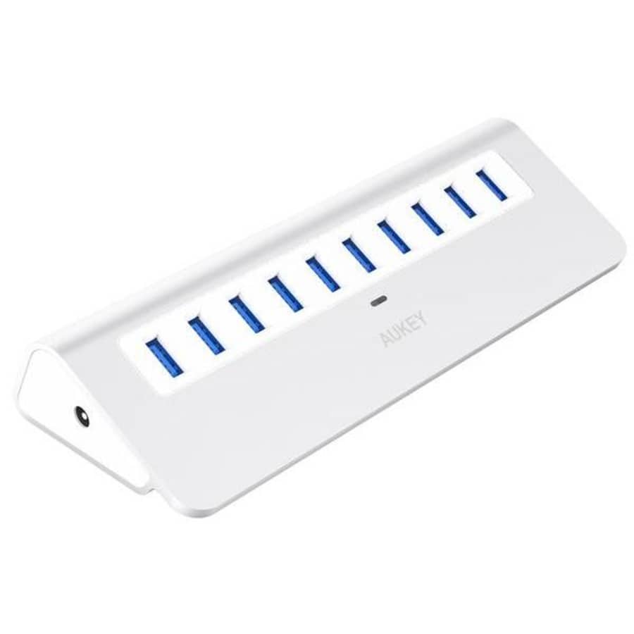 Aukey 36W 10-Port Powered USB 3.0 Hub for $25