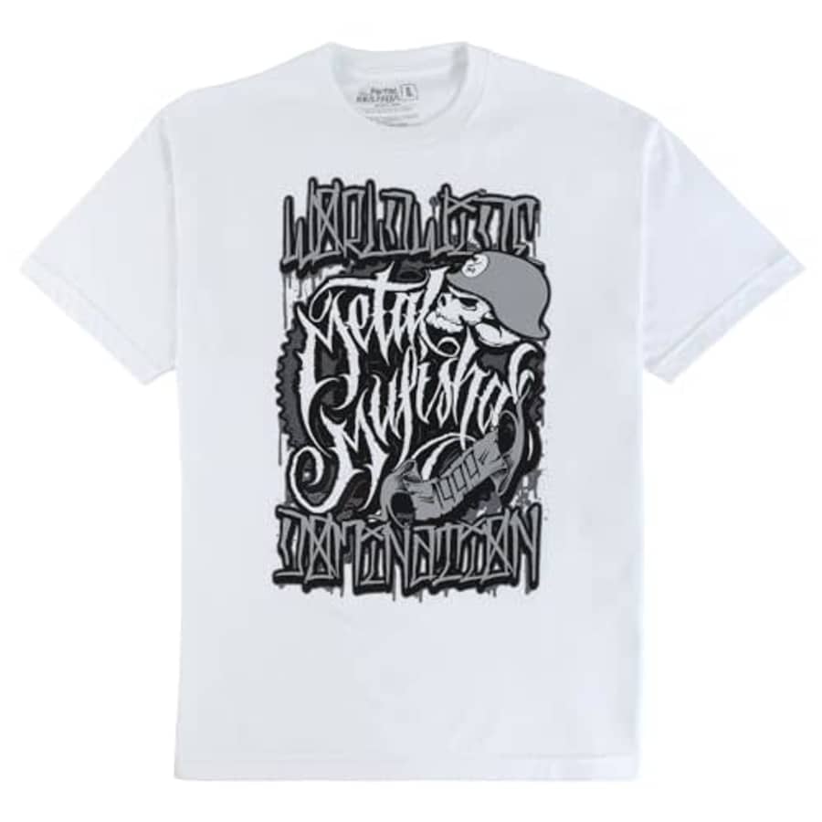 Metal Mulisha Men's Tattooer White Short Sleeve T Shirt 3XL for $20