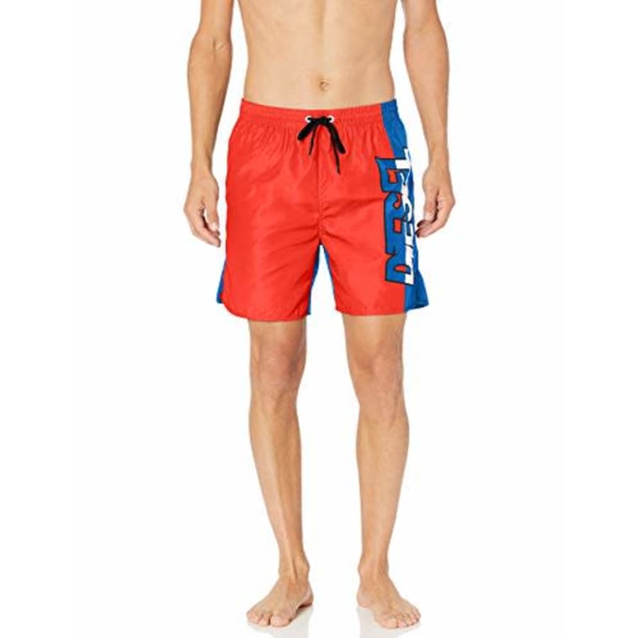 Diesel Men's WAVENEW SW Boxer Medium, Fiery Red, S for $39