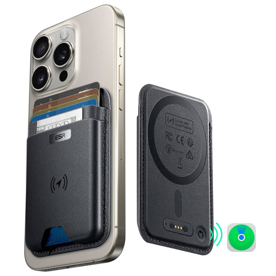 ESR Magnetic Tracker Wallet for iPhone for $25 w/ Prime