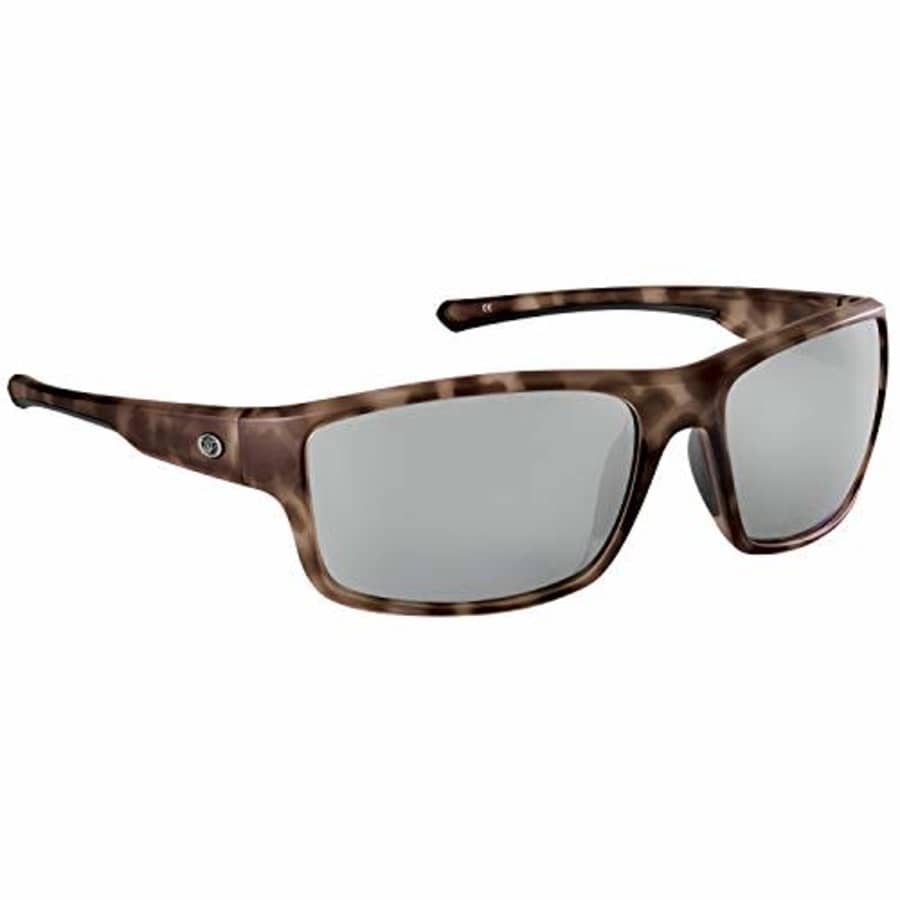 Flying Fisherman Chordata Polarized Rectangular Sunglasses, Matte Crystal Tortoise for $72