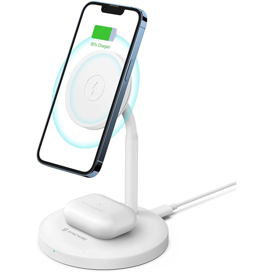Syncwire 2-in-1 Magnetic Wireless Charging Stand for $33