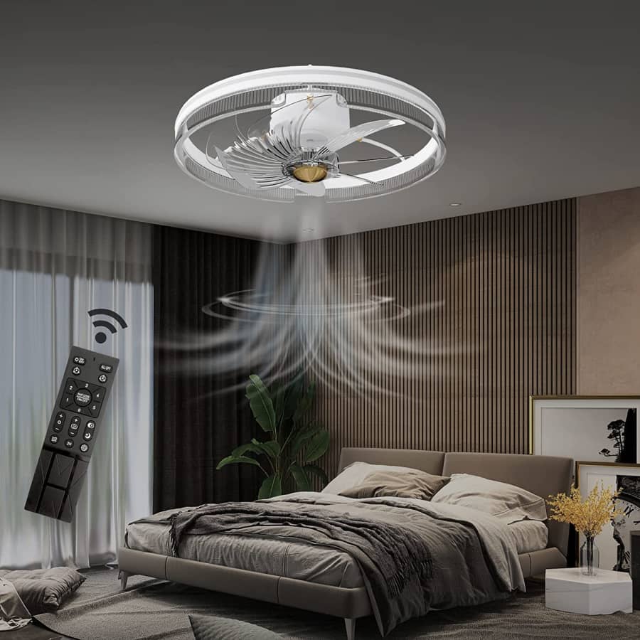 20" Modern Bladeless Ceiling Fan for $68