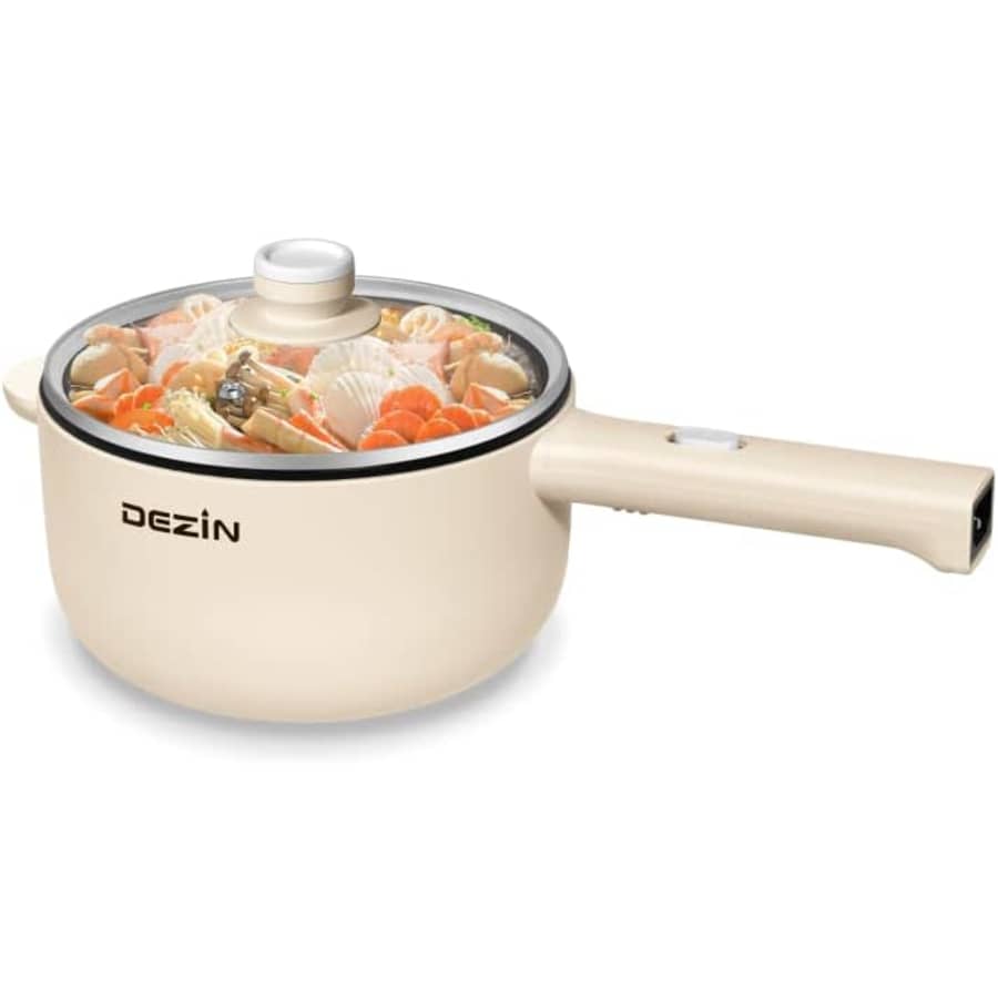 Dezin 1.8L Electric Hot Pot/Sauté Pan for $33