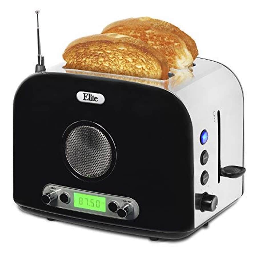 Maxi-Matic ERT-6067 Long Cool Touch 4-Slice Toaster Extra Wide 1.25" Slots for Bagels Waffles, 2, for $71