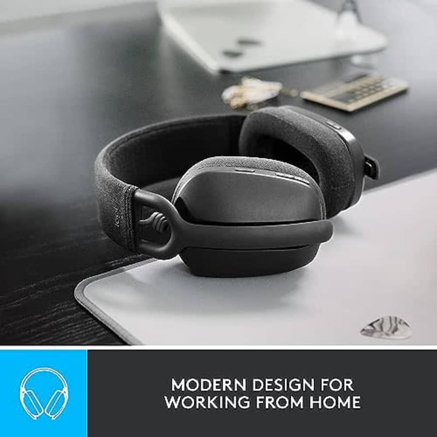 Logitech Zone Vibe 100 Lightweight Wireless Over Ear Headphones with Noise Canceling Microphone, for $60