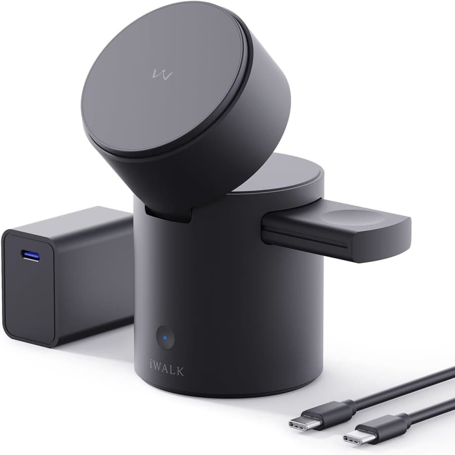 iWalk 3-in-1 Wireless Charging Stand for $42 iWalk 3-in-1 Wireless Charging Stand for $42