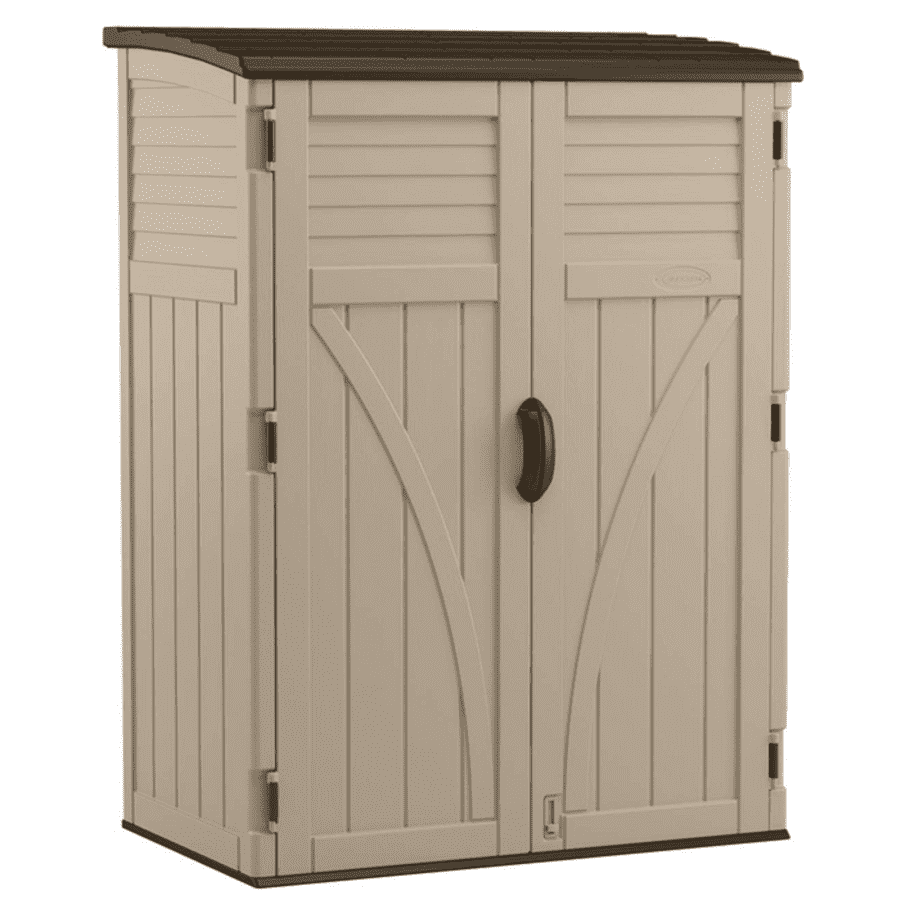 Suncast 4x3-Foot Resin Vertical Storage Shed w/ Floor Kit for $350