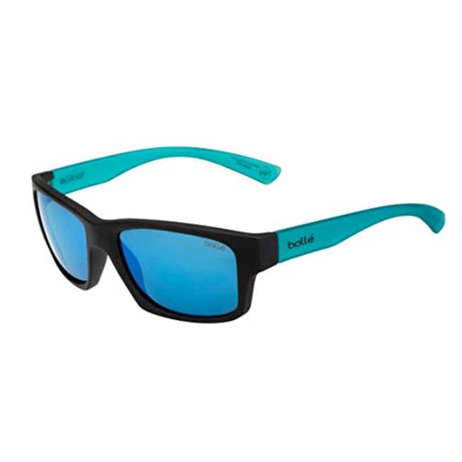 Bolle Boll Holman Floatable Sunglasses Matte Black Crystal Blue Unisex-Adult Medium for $61