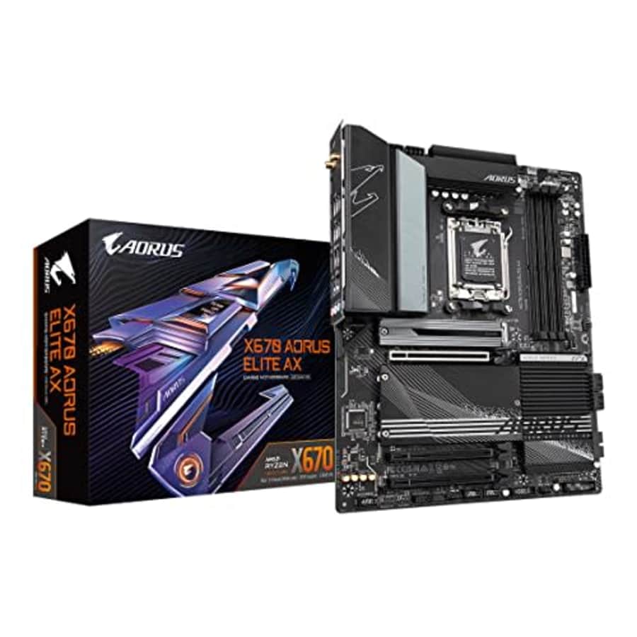 GIGABYTE X670 AORUS Elite ATX Motherboard - AMD X670, DDR5, PCIe 5.0, WiFi 6E, 5 Year Warranty for $240 GIGABYTE X670 AORUS Elite ATX Motherboard - AMD X670, DDR5, PCIe 5.0, WiFi 6E, 5 Year Warranty for $240