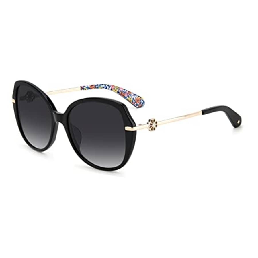 Kate Spade New York Women's Taliyah/G/S Square Sunglasses, Black/Gray Shaded, 57mm, 18mm for $30 Kate Spade New York Women's Taliyah/G/S Square Sunglasses, Black/Gray Shaded, 57mm, 18mm for $30