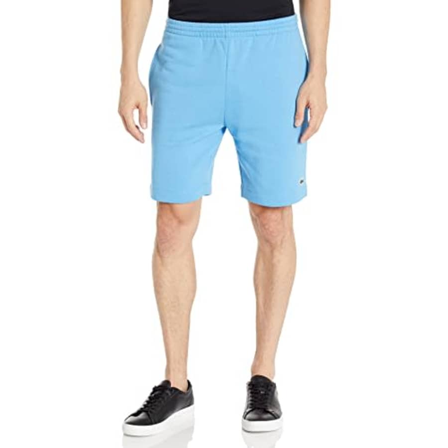 Lacoste Men's Organic Brushed Cotton Fleece Shorts, Argentine, Large for $50