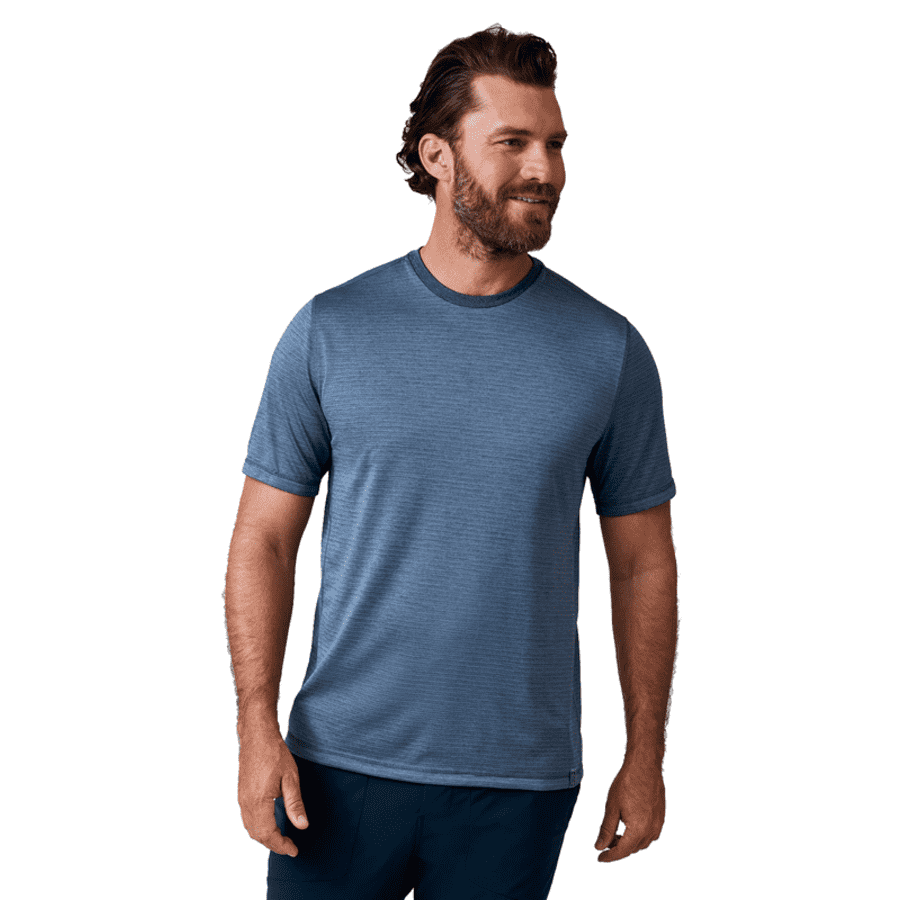 Free Country Men's Tech Jacquard Short Sleeve Crew Neck for $12 Free Country Men's Tech Jacquard Short Sleeve Crew Neck for $12