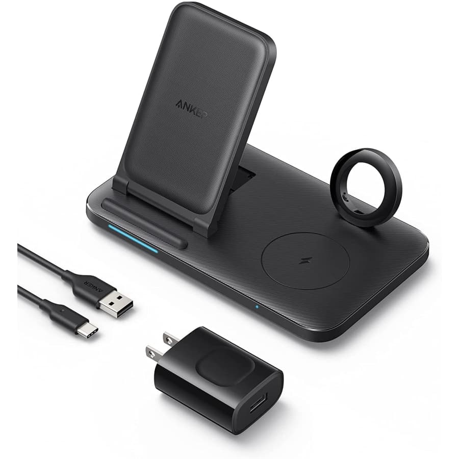 Anker Foldable 3-in-1 Wireless Charging Station for $17 Anker Foldable 3-in-1 Wireless Charging Station for $17