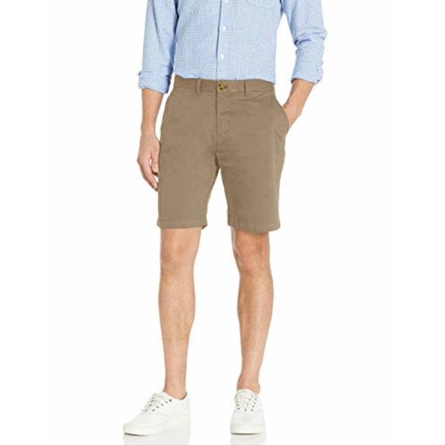 Tommy Hilfiger Men's Casual Stretch Chino Shorts, Nomad, 31 for $48