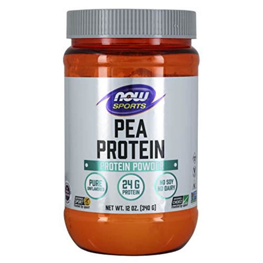 Now Foods NOW Sports Nutrition, Pea Protein 24 G, Easily Digested, Unflavored Powder, 12-Ounce for $22