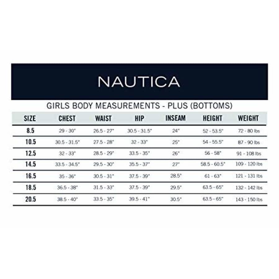 Nautica Girls' Big School Uniform Stretch Bermuda Short, Navy, 7 for $16