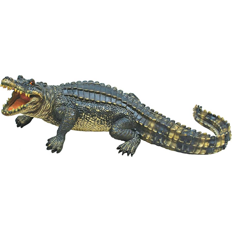 Design Toscano The Agitated Alligator 2-Foot Swamp Gator Statue for $100 Design Toscano The Agitated Alligator 2-Foot Swamp Gator Statue for $100